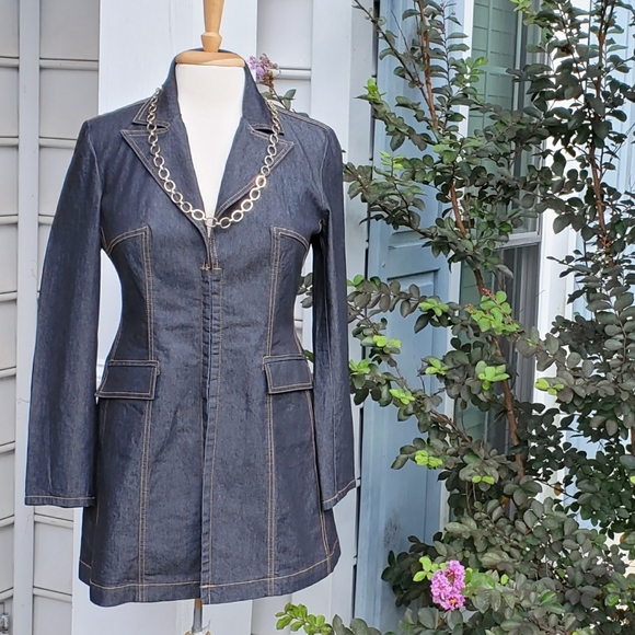 🌟HOST PICK🌟 Bisou Bisou Denim Coat sz PM - Picture 7 of 7